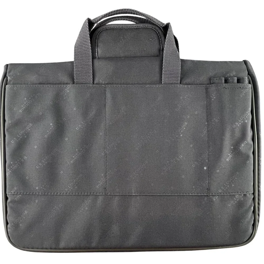 Metro Chic JEMA Laptop Tote Purse Dual Handles Detachable Strap Deep Purple